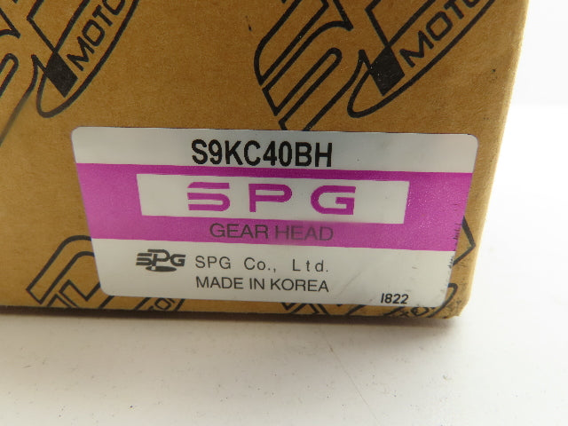 SPG S9KC40BH Gear Head 15mm Shaft