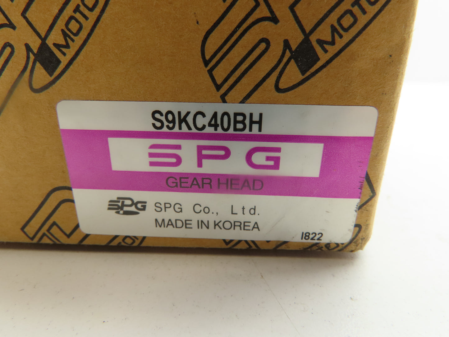SPG S9KC40BH Gear Head 15mm Shaft
