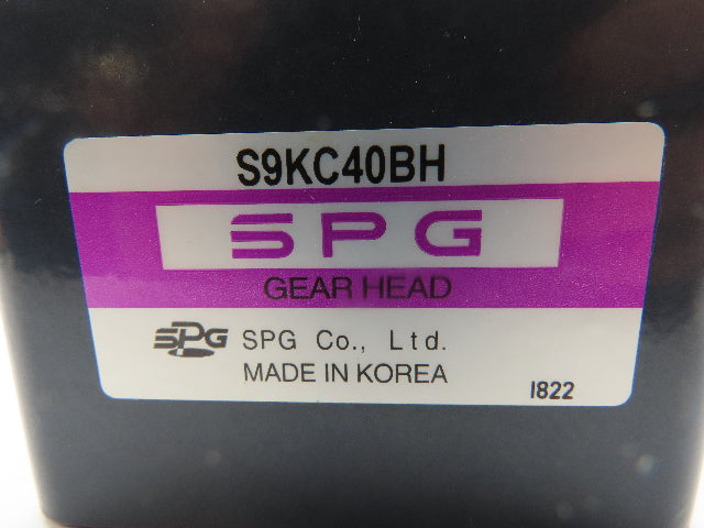 SPG S9KC40BH Gear Head 15mm Shaft