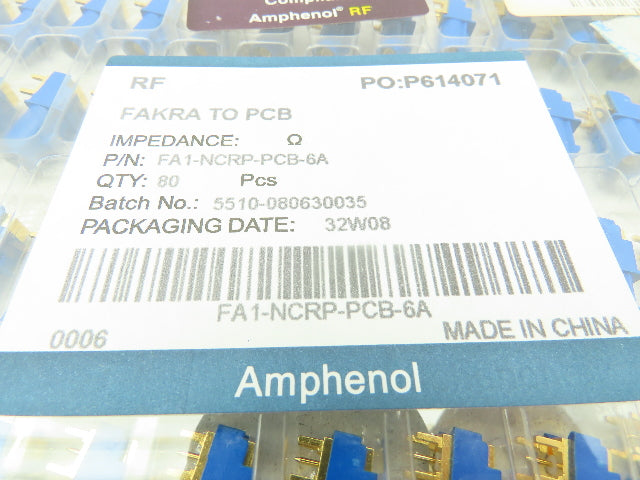 Amphenol FA1-NCRP-PCB-6A RF Coaxial Connector FAKRA Right Angle Male Plug 50 Ohm