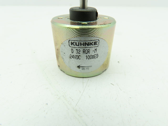 Kuhnke D32 ROR-M Rotary Solenoid 24VDC Clockwise Rotation 5/32" Shaft Dia