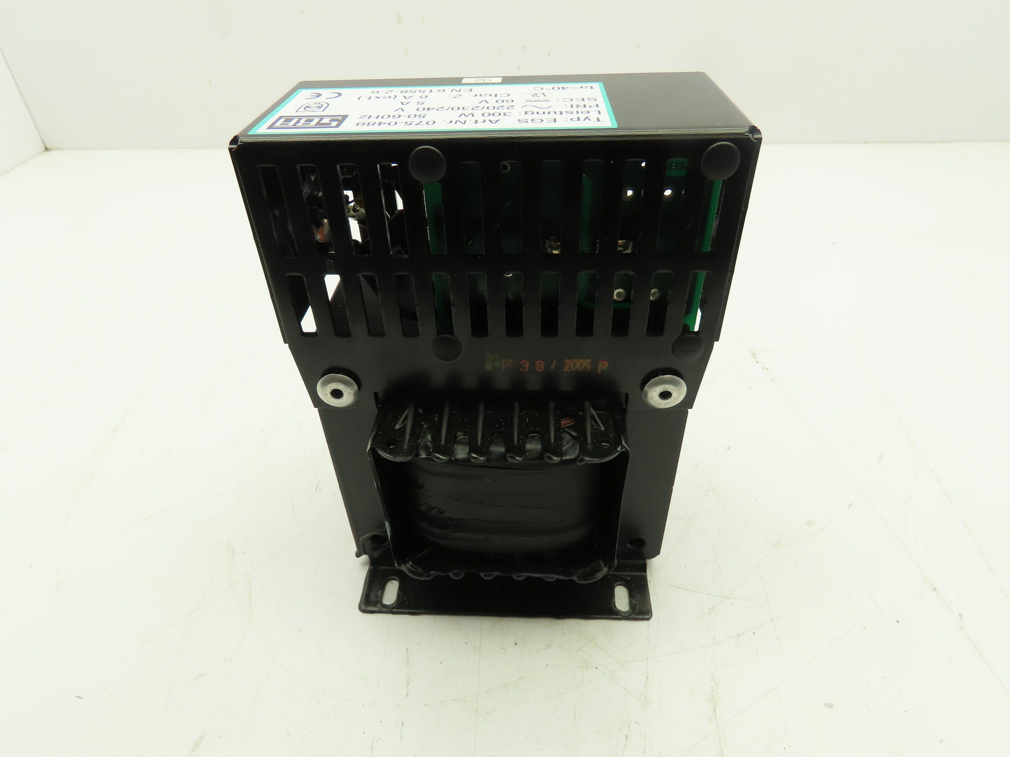 SBA 075-0489 Transformer/Capacitor 300W 220/230/240V Pri 60V Sec 5/6A Type EGS
