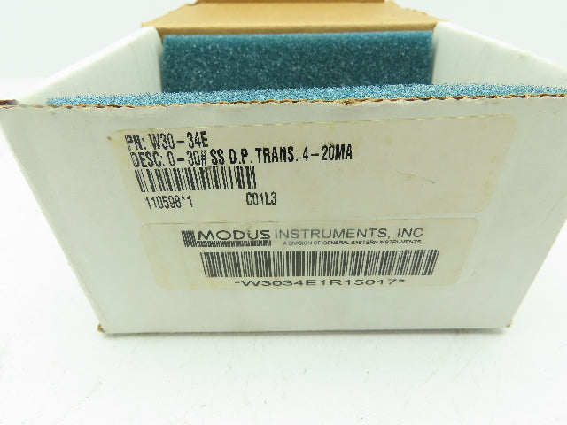 Modus W30-34E1R-15-017 W30-36E1R-15-017 Pressure Transmitter 30PSI 11-32 VDC