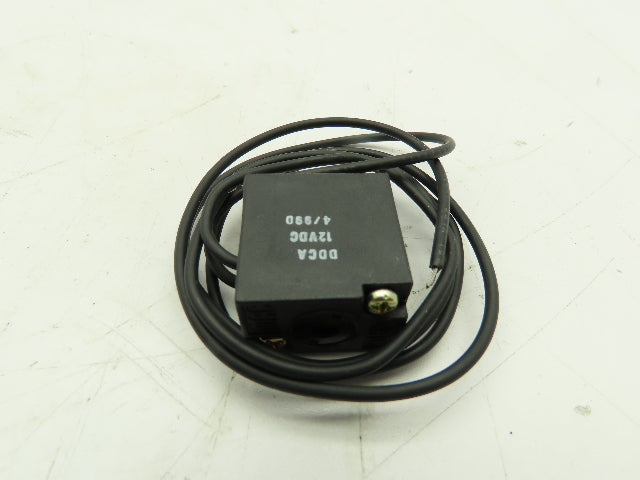 MAC DDCA-1BA Valve Solenoid Coil 12 VDC 7.5W (Coil Only)
