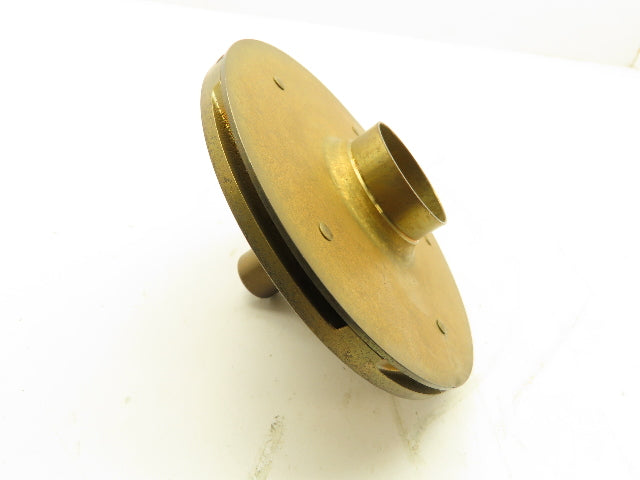 Brass Pump Impeller Wheel 5" OD 5/8" Shaft
