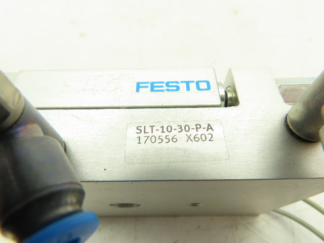 FESTO SLT-10-30-P-A Pneumatic Mini Slide Guide Cylinder 10mm Piston 30mm Stroke