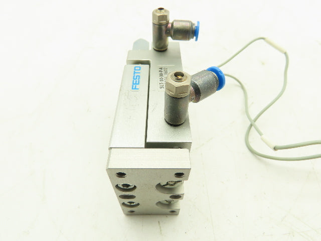 FESTO SLT-10-30-P-A Pneumatic Mini Slide Guide Cylinder 10mm Piston 30mm Stroke