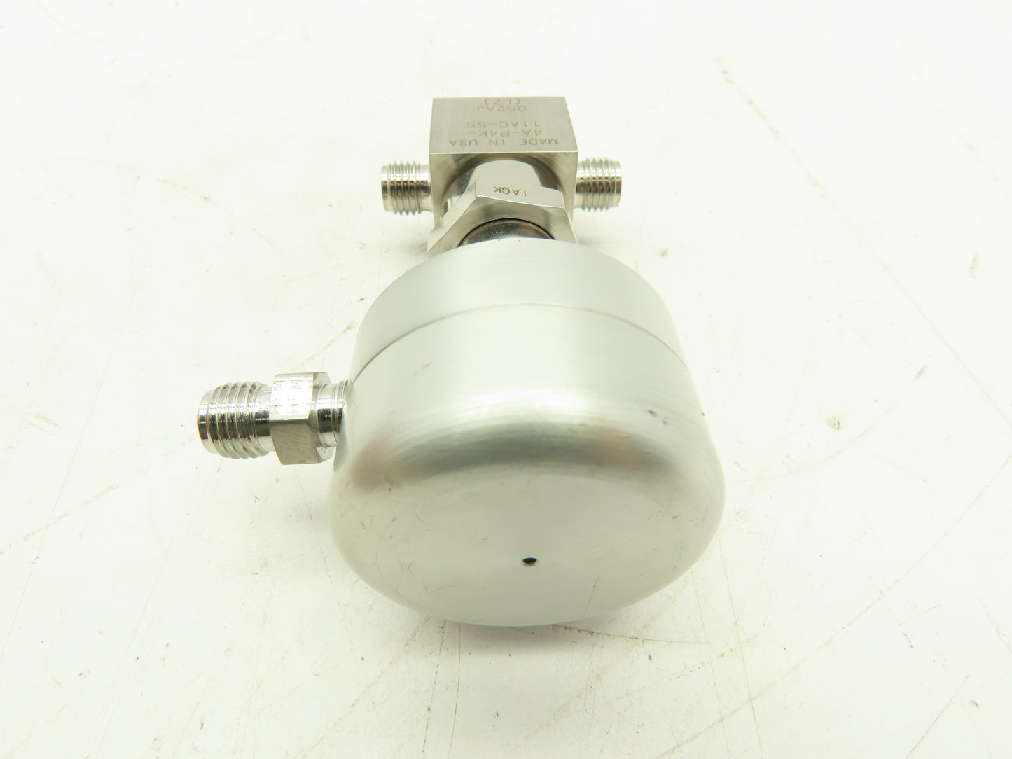 Parker 4A-P4K-11AC-SS Stainless Pneumatic Bellows Shut-Off Valve NC 1/4" Ports