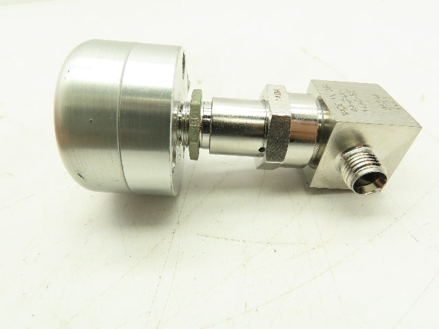 Parker 4A-P4K-11AC-SS Stainless Pneumatic Bellows Shut-Off Valve NC 1/4" Ports