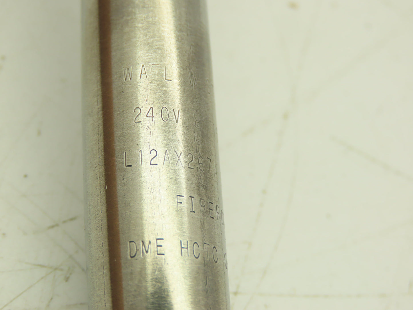 DME HCTC-05-12 Firerod Stainless Thermocouple Tube Heater 240V 1570W 12"