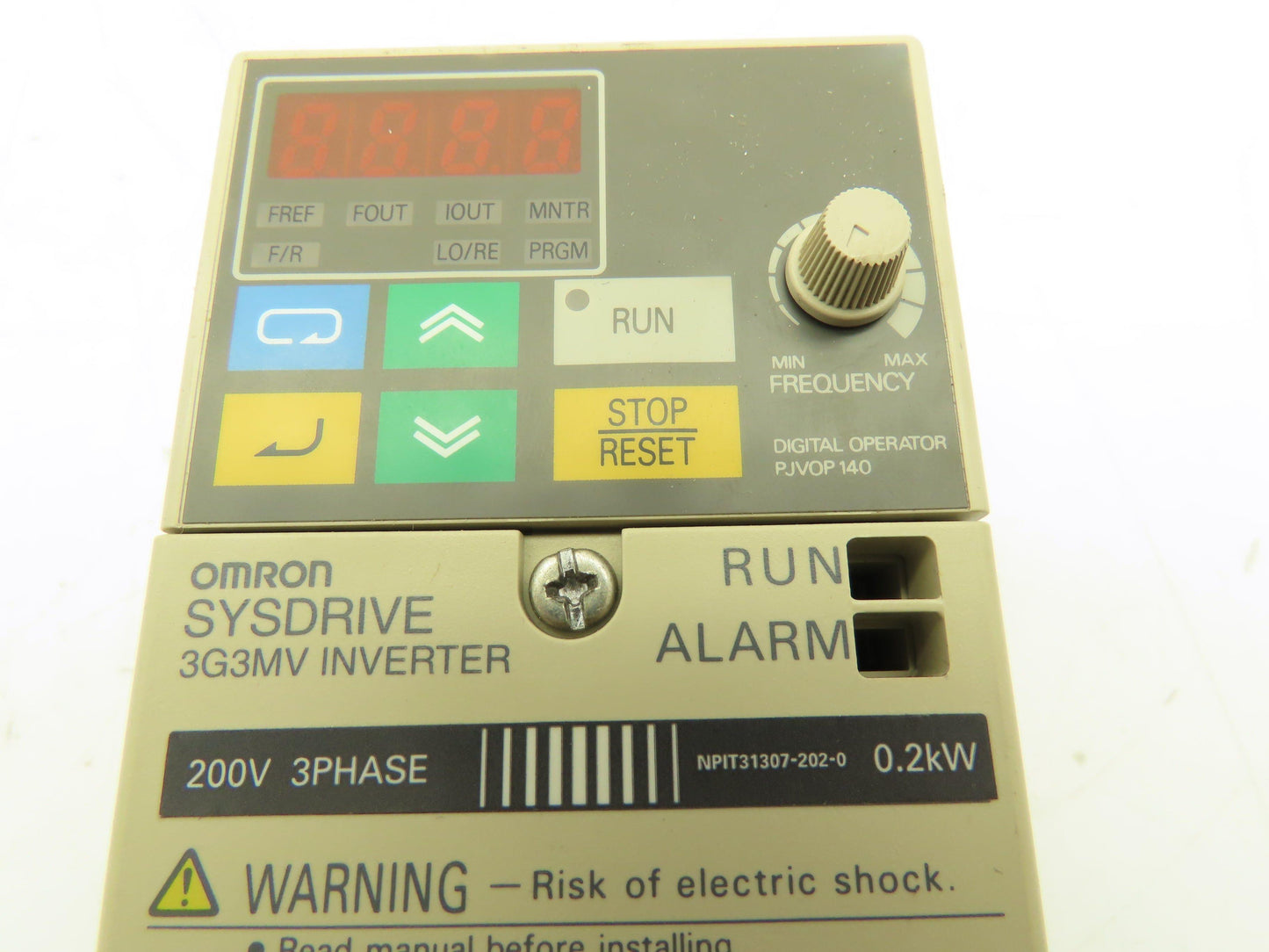 Omron 3G3MV-C2004 SYSDRIVE Inverter Variable Frequency AC Drive 230V 3Ph 0.2kW