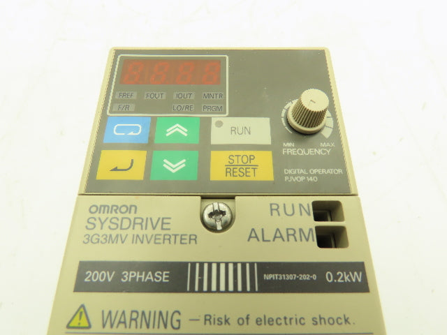 Omron 3G3MV-C2004 SYSDRIVE Inverter Variable Frequency AC Drive 230V 3Ph 0.2kW