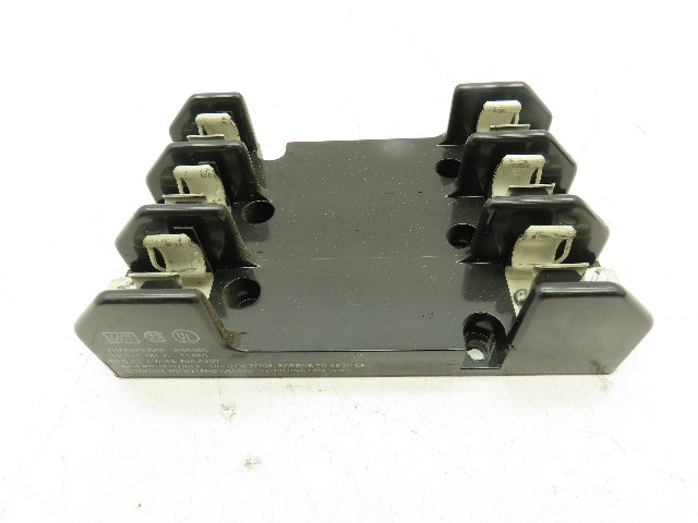 USO H60030 Fuse Holder 3-Pole Fuse Block 30A Class H 30 Amp 600V LOT OF 6