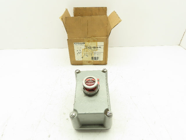 Killark FXCS-0B24-RL Red Pilot Light Indicator For Hazardous Location 125V Max