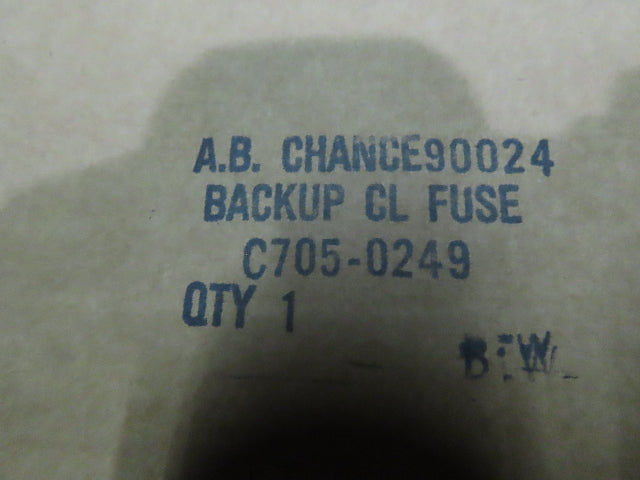 Chance C705-0249 Backup Current Limiting Fuse SLC-90 50 K.A. 500A 15 KV