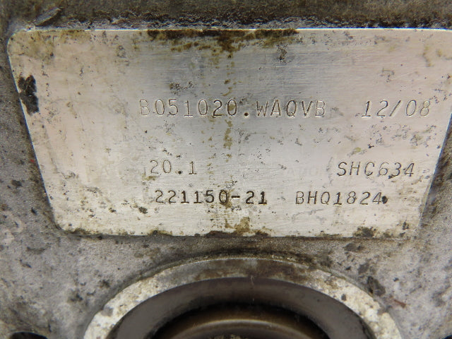 Cone Drive B051020.WAQVB Speed Reducer Gearbox 20:1 Ratio 56C Aluminum LH