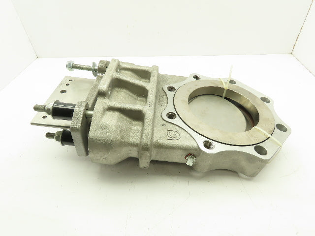 United Conveyor Corp 191992 Stainless 6" Knife Slide Gate Valve 8-Lug 40 PSI