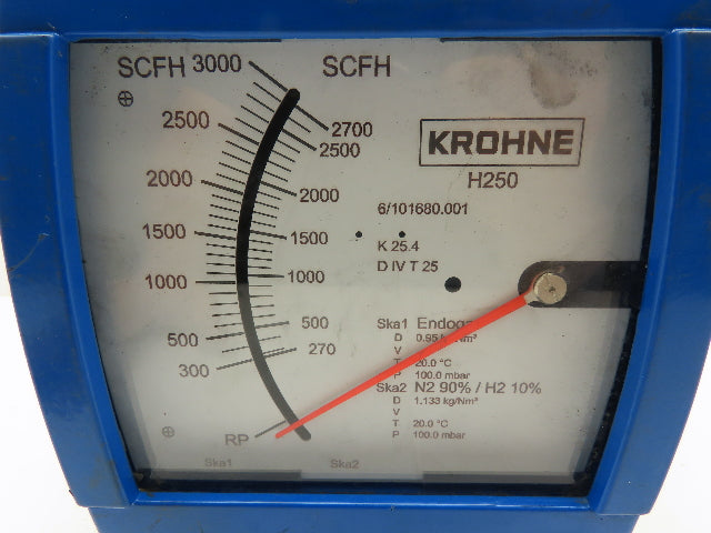 KROHNE H250/RR/M9/ESK Variable Area Flow Meter DN 50 Flange 2" Pipe 3000 SCFH