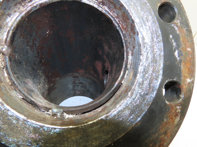 RNG #150 Cast Iron Flanged 4" x 4.5" Pipe Fitting 45 Deg Elbow 8-Bolt Flange