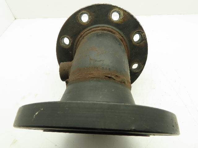 RNG #150 Cast Iron Flanged 4" x 4.5" Pipe Fitting 45 Deg Elbow 8-Bolt Flange