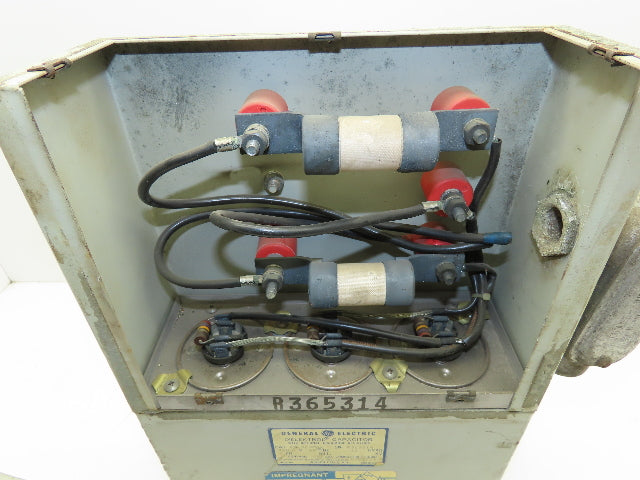 G E 65L323MB Dielektrol Capacitor w/Internal Discharge Resistors 480V 10KVAR 3PH