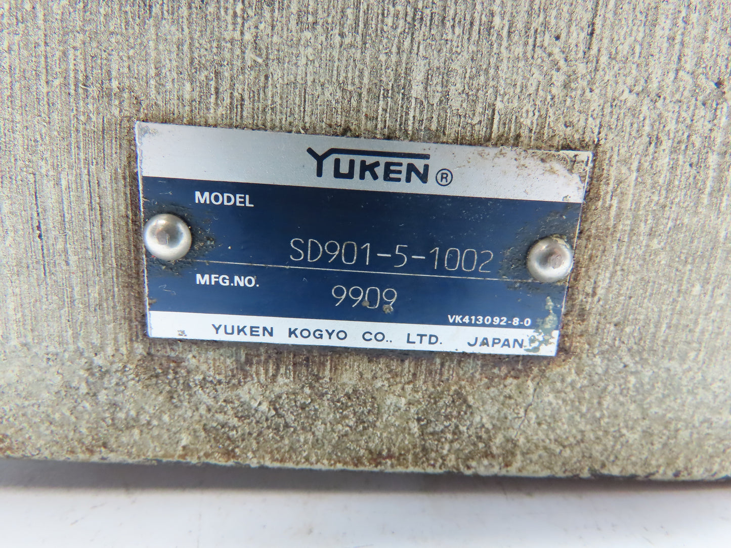 YUKEN SD901-5-1002 Hydraulic Modular Check Valve Block SD90151002