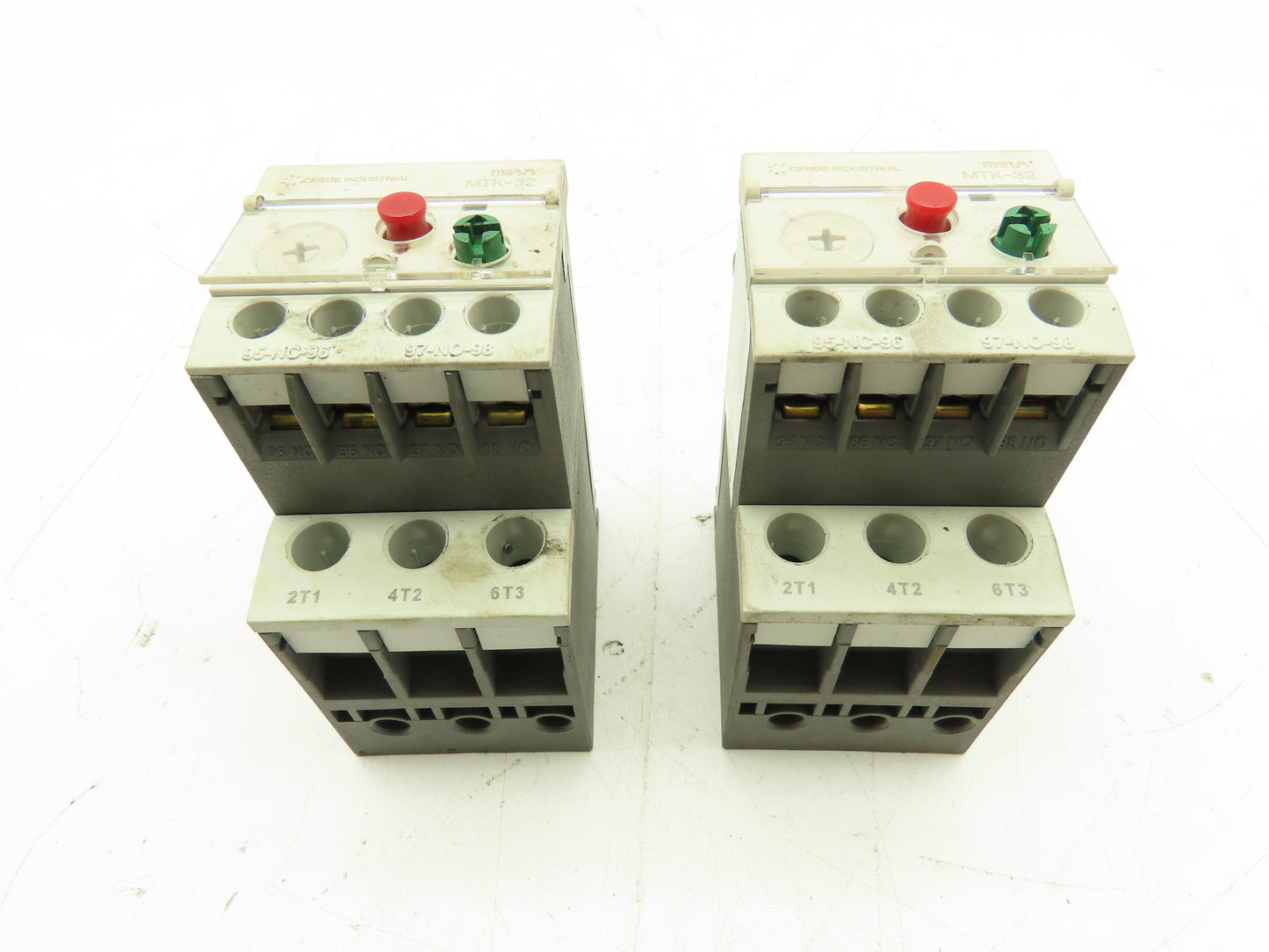 Cerus Industrial MTK-32 Mira Thermal Overload Relay 1.6-2.5A Man Reset Lot of 2