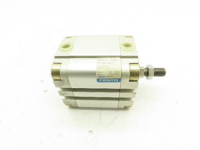 FESTO ADVU-1 5/8"-1"-AP-A Compact Pneumatic Cylinder 150PSI 1"Stroke 1-5/8"Bore