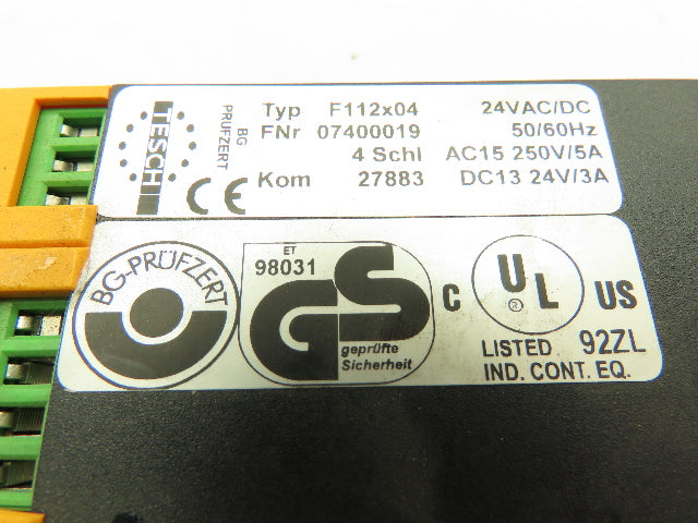 Tesch F112X04 Relay Expansion Unit 24VAC/DC 07400019