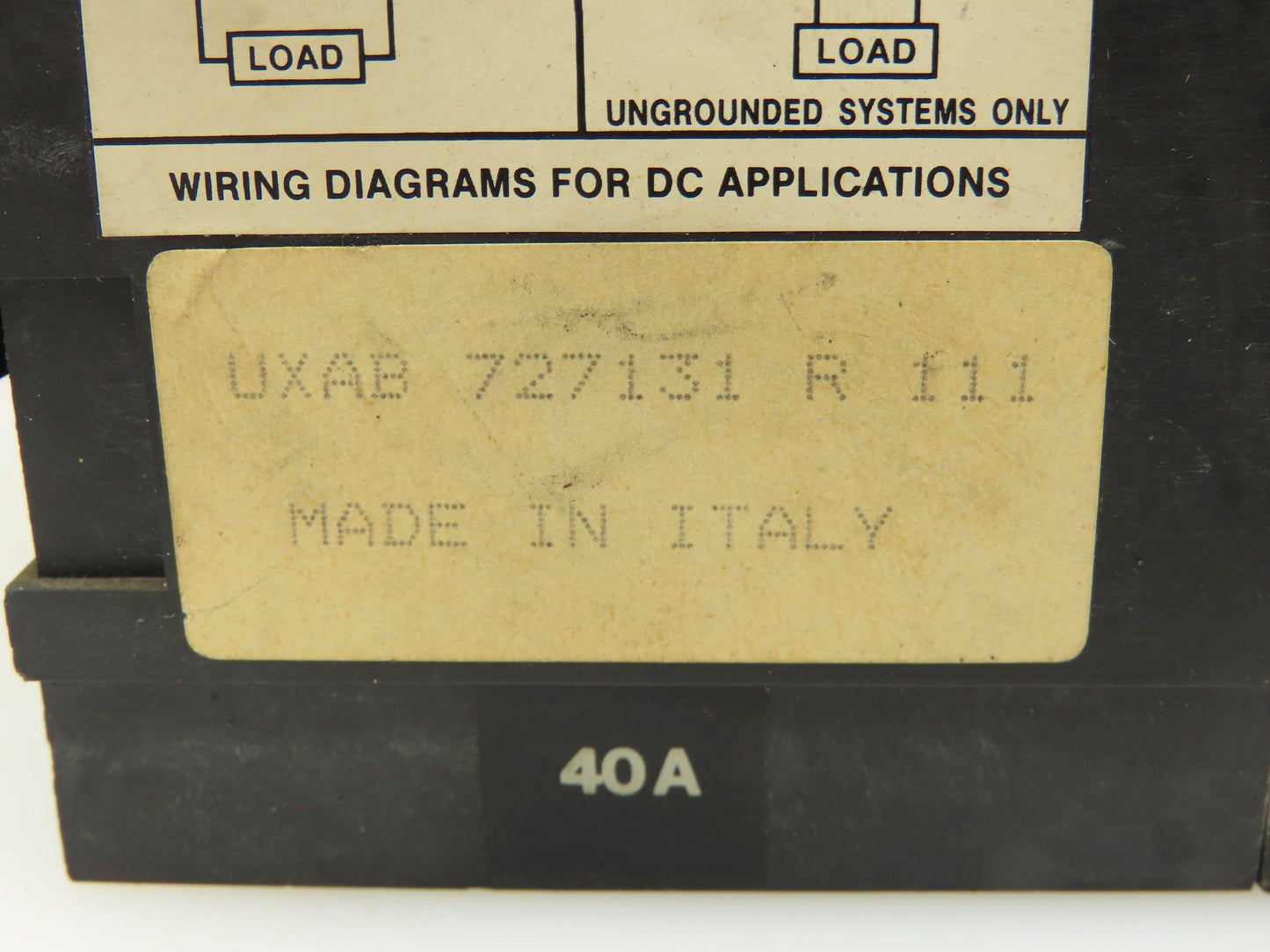ABB UXAB727131R111 Circuit Breaker 40A with Shunt Trip