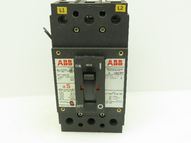 ABB UXAB727131R111 Circuit Breaker 40A with Shunt Trip