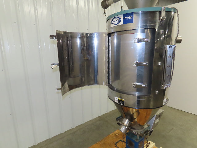 Una-Dyn Solid Cone Hopper, #150, Insulated, Stainless W/Autoload OS-10 Feeder