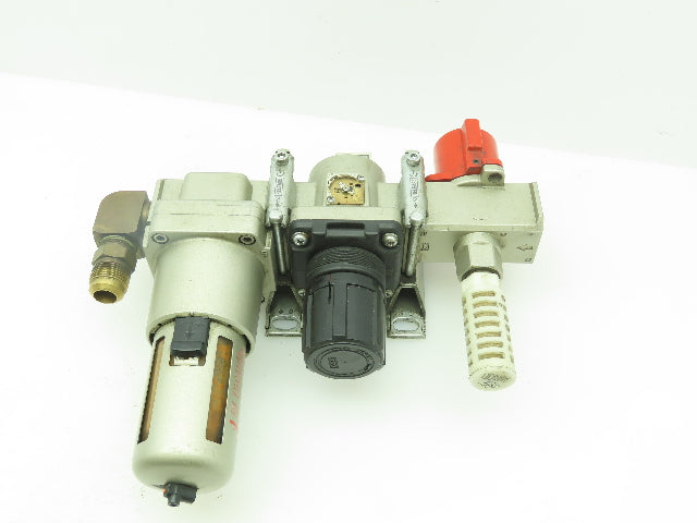 SMC AF50-N06-Z Modular Filter AR50-N06E-Z Reg. VHS50-N06-Z Lockout Valve Set