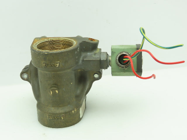 Asco 8210G103 Red Hat 2" 2-Way Solenoid Valve 120 VAC Coil Brass