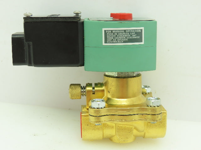 ASCO JKH8210G094MO Red Hat Pneumatic Solenoid Valve 150PSI 1/2"NPT 120V Coil
