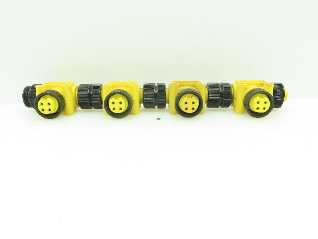 Brad MINDC-4MFF-T MIN Male to Two MIN Female T Connectors LOT of 4