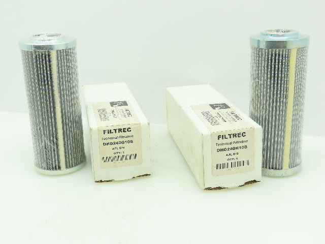 Filtrec DHD240G10B Hyd. Filter Element 10 Micron 1.3"ID 2.7"OD 6"L DHD240H10B