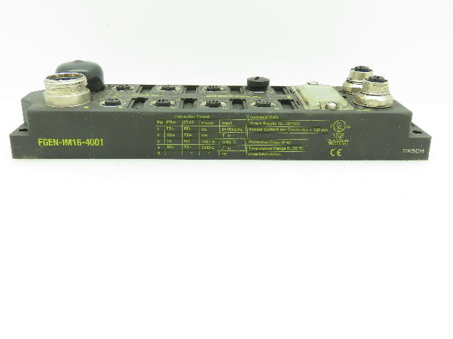 Turck FGEN-IM16-4001 Compact Multi-Protocol I/O Module For Ethernet