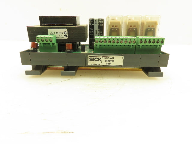 Sick LCU-AM 7022760 Electronic Relay Base Power Supply 240VAC 24VDC 10-Amps
