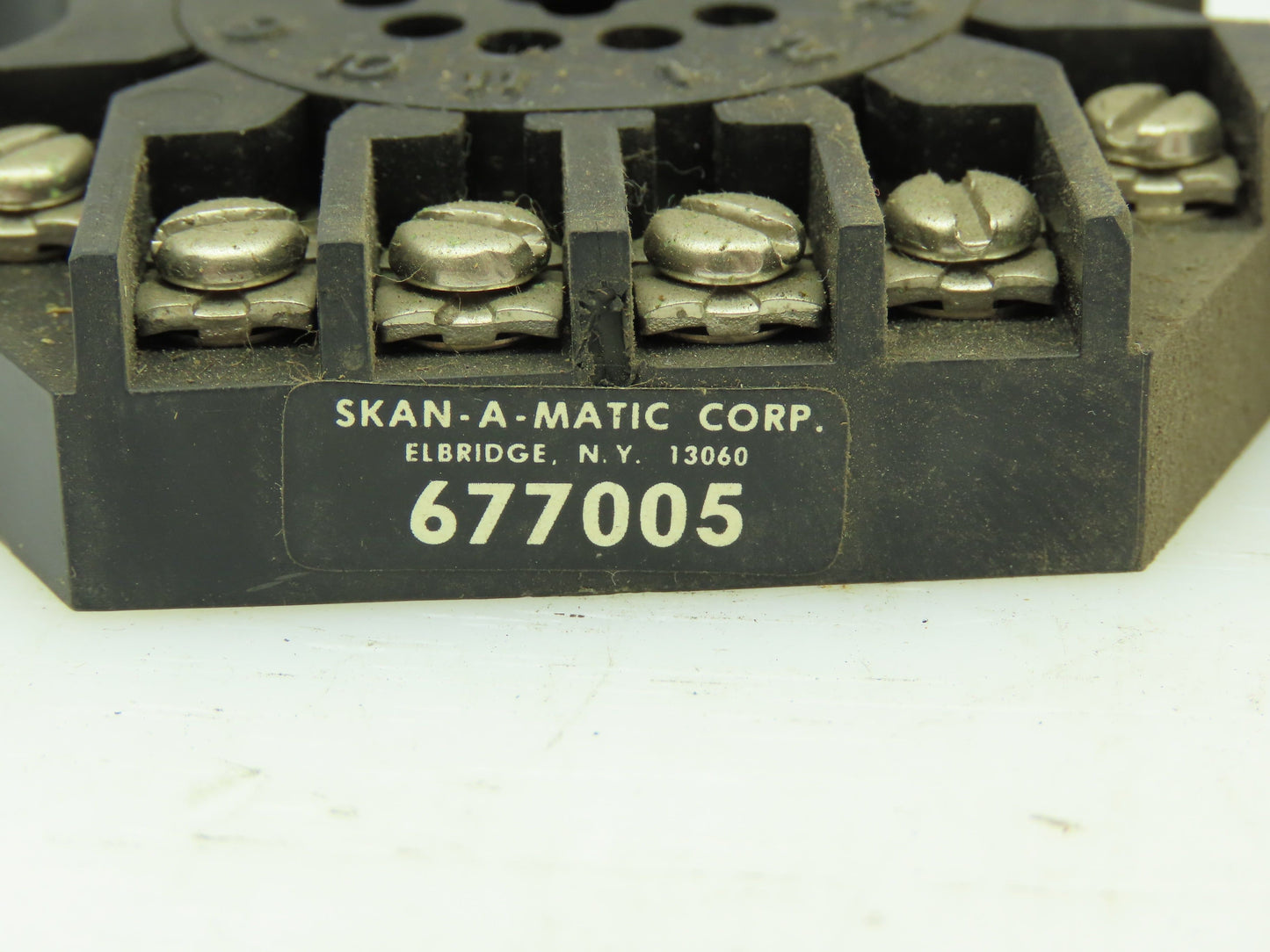 Skan-A-Matic 677005 677005 Relay Socket 11 Pin/Screw Terminal Contacts LOT OF 2