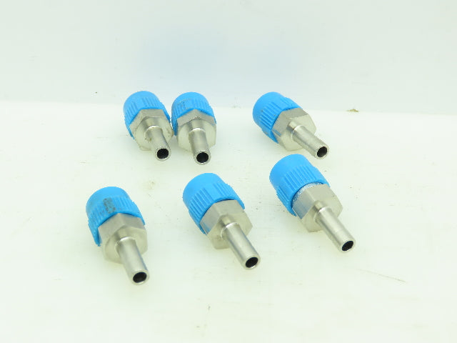 Hy-Lok Stainless Male Adapter Fitting 1/4" Tube x 1/4" NPT LOT OF 6