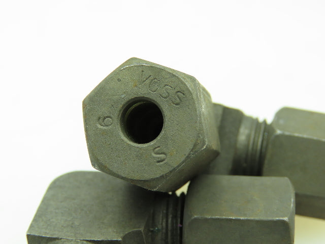 VOSS S6 Steel Flareless Metric 90° Union Compression Elbow 6mm Tube LOT of 10