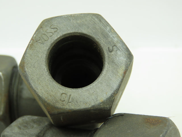 VOSS S16 Steel Flareless Metric 90° Union Compression Elbow 16mm Tube LOT of 3