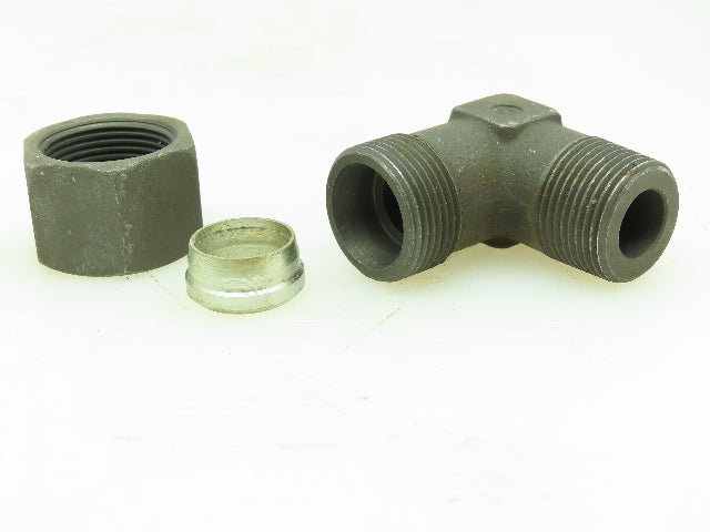 VOSS Steel Metric 90° Union Compression Elbow 16mm Tube x M22x1.25 LOT of 3