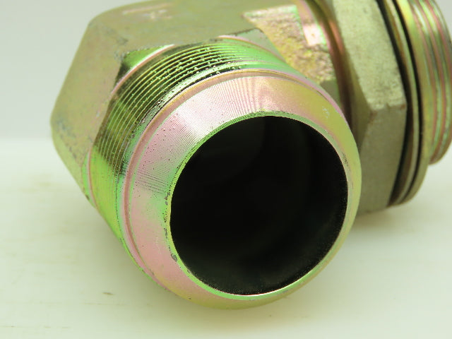 TripleLok 37° Flare Male Elbow Connector SAE-24 1-1/2" JIC x 1-1/2" BSPP O-Ring