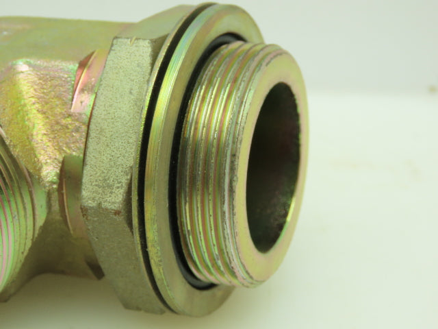 TripleLok 37° Flare Male Elbow Connector SAE-24 1-1/2" JIC x 1-1/2" BSPP O-Ring