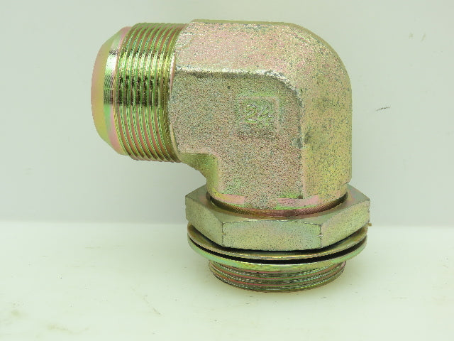 TripleLok 37° Flare Male Elbow Connector SAE-24 1-1/2" JIC x 1-1/2" BSPP O-Ring