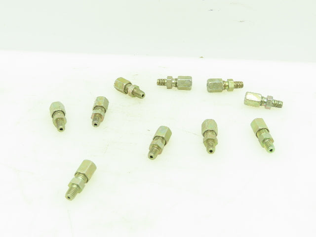 Parker 4LL EO Compression Straight Male Connector 4mm Tube x 1/16" NPT Lot of 10