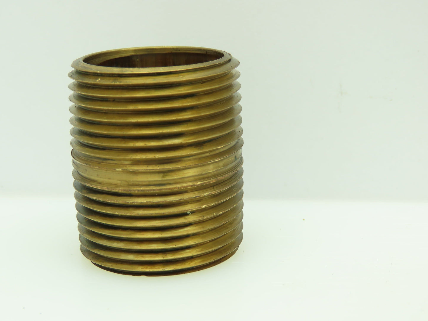 Sch 40 Red Brass Threaded Pipe Nipple 1" NPT x Close 1-1/2" Length LOT OF 10