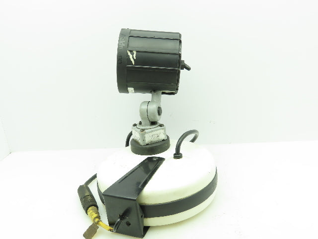 Waldmann HGWK-70-24VAC 60W Halogen Machine Light Magnetic Base 30' Reel Retract